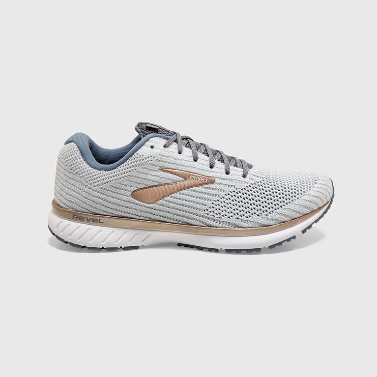 Brooks Revel 3 Womens Road Running Shoes - White - Philippines (943081GFN)